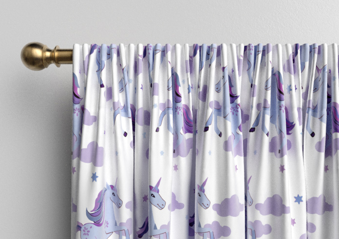 Unicorn Magic, Purple - Made to Measure Curtains - Image 9